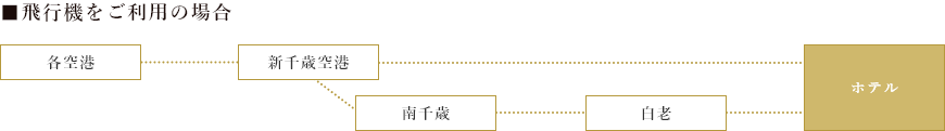 飛行機をご利用の場合