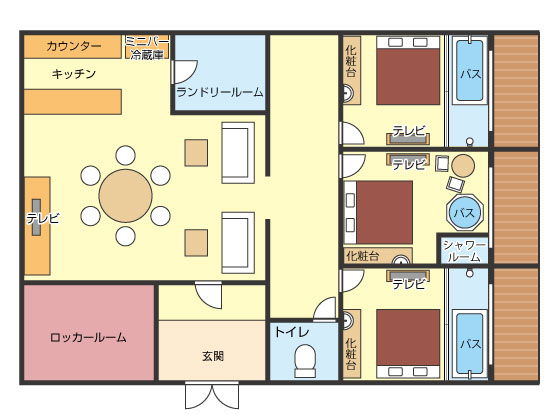 スウィートオーシャンヴィラ（3LDK）間取り図